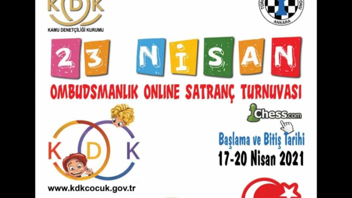 KDK 23 Nisan Online Ombudsmanlık Satranç Turnuvası Kayıtları Başladı .